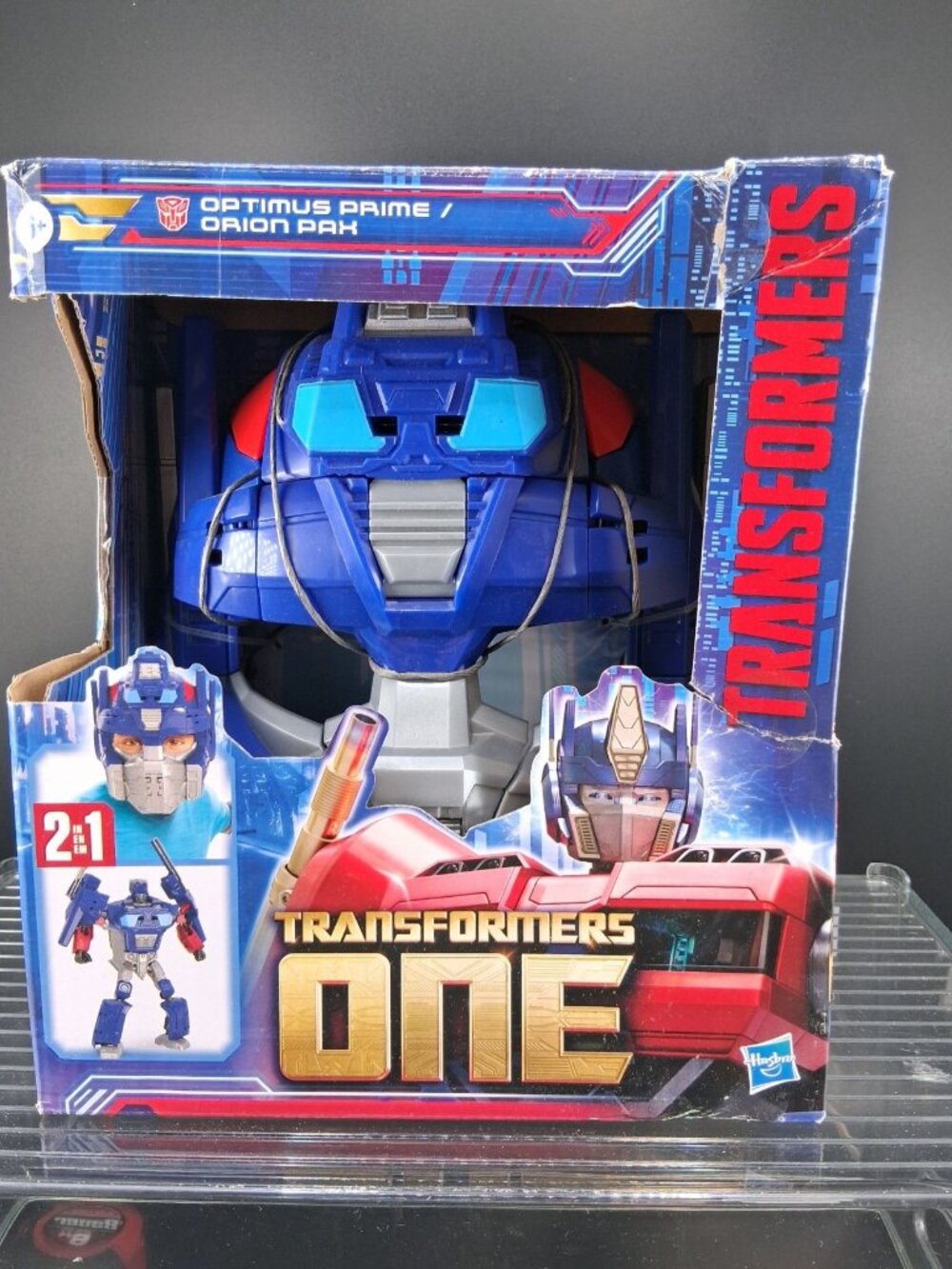 Transformers One Optimus Prime/Orion Pax 2-In-1 Mask & Figure